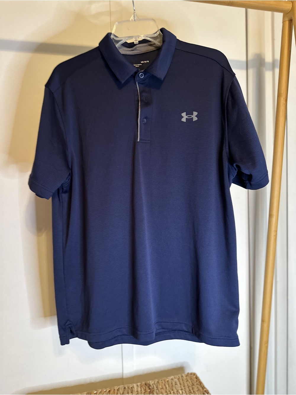 Under‎ Armour Men's Navy Blue Short-Sleeve Polo size Large